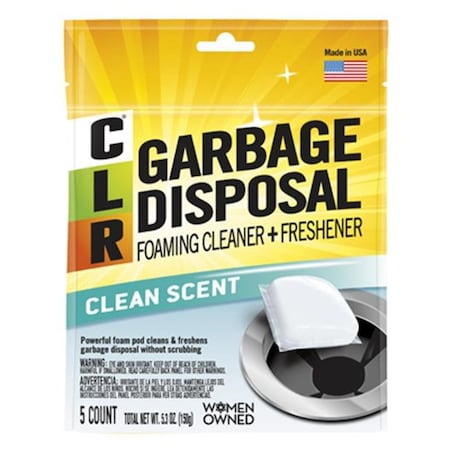 Bookazine Clear Garbage Disposal Foaming Cleaner & Freshener Pods; Pack of 5 TI843797
